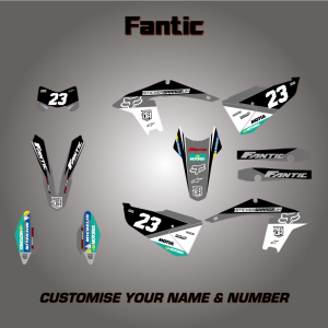 FANTIC Cool Grey Graphics Kit