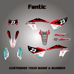 FANTIC Motorex Black Graphics Kit
