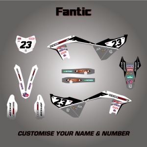FANTIC Moto Black Graphics Kit