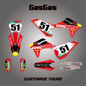 GASGAS RB Factory Replica Black Graphics Kit