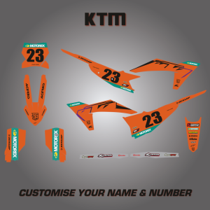 KTM OEM Orange Graphics Kit