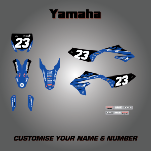 YAMAHA Star Racing Replica Blue Graphics Kit