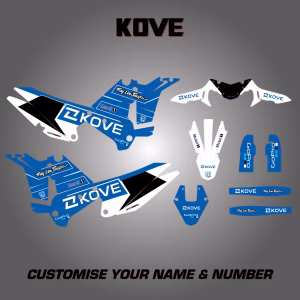 KOVE GoPro Blue Graphics Kit
